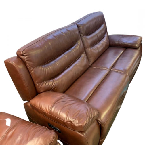Harveys Monterano 3 Seater Leather Electric Recliner Sofa - Image 3